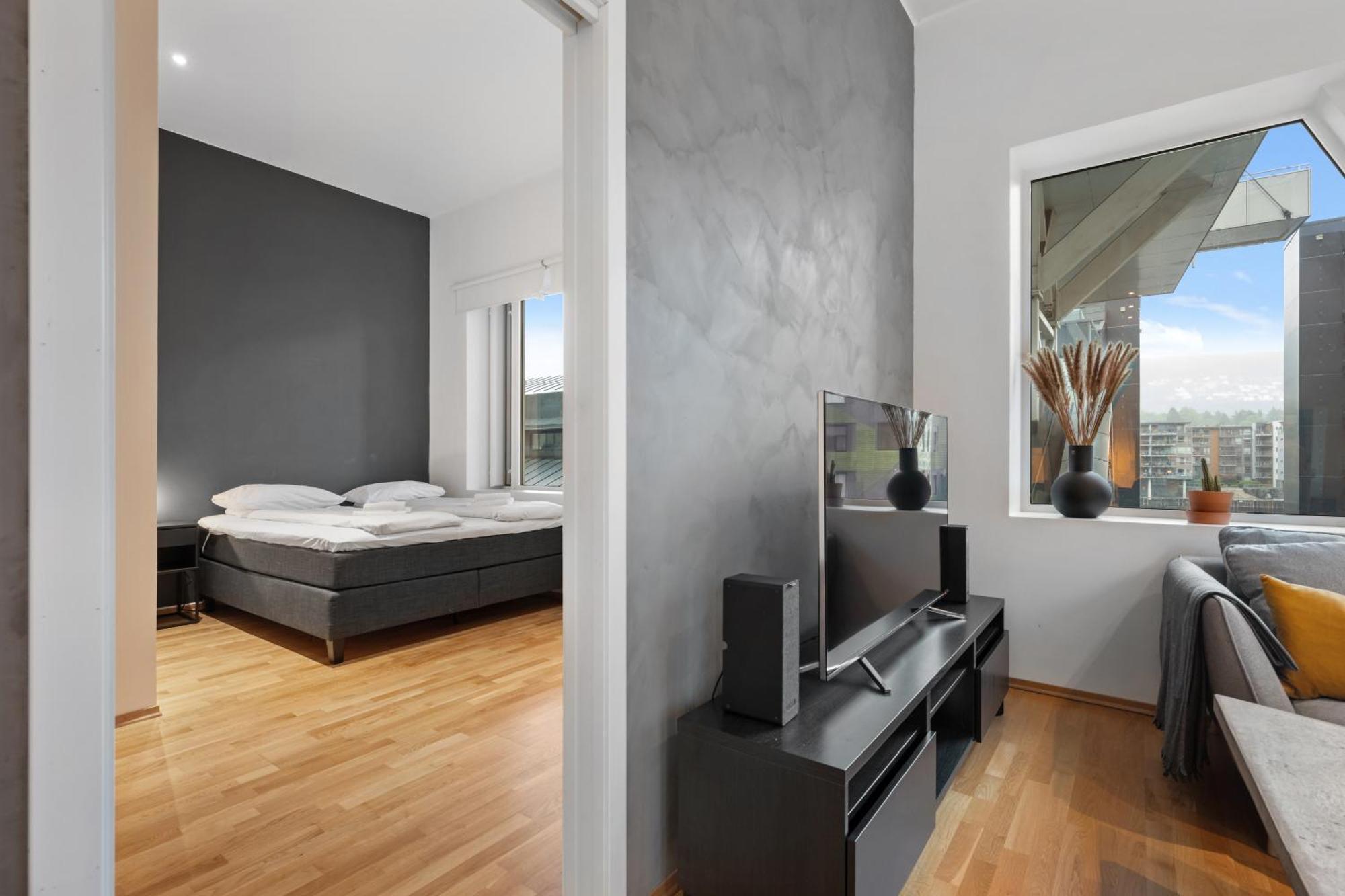 Apartment Modern With Rooftop Terrace And Stunning Views Bergen