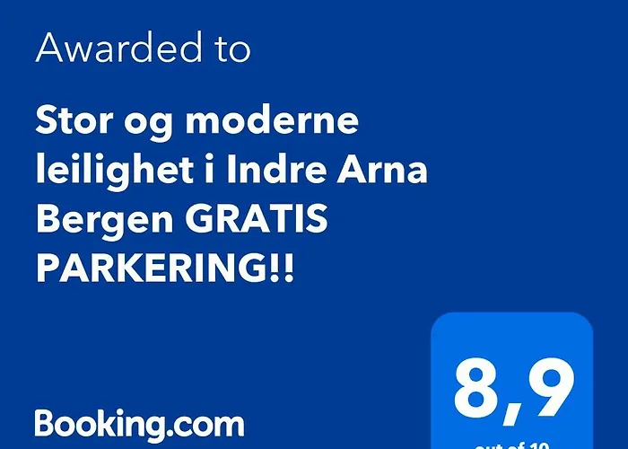 Stor Og Moderne Leilighet I Indre Arna Bergen Gratis Parkering!!