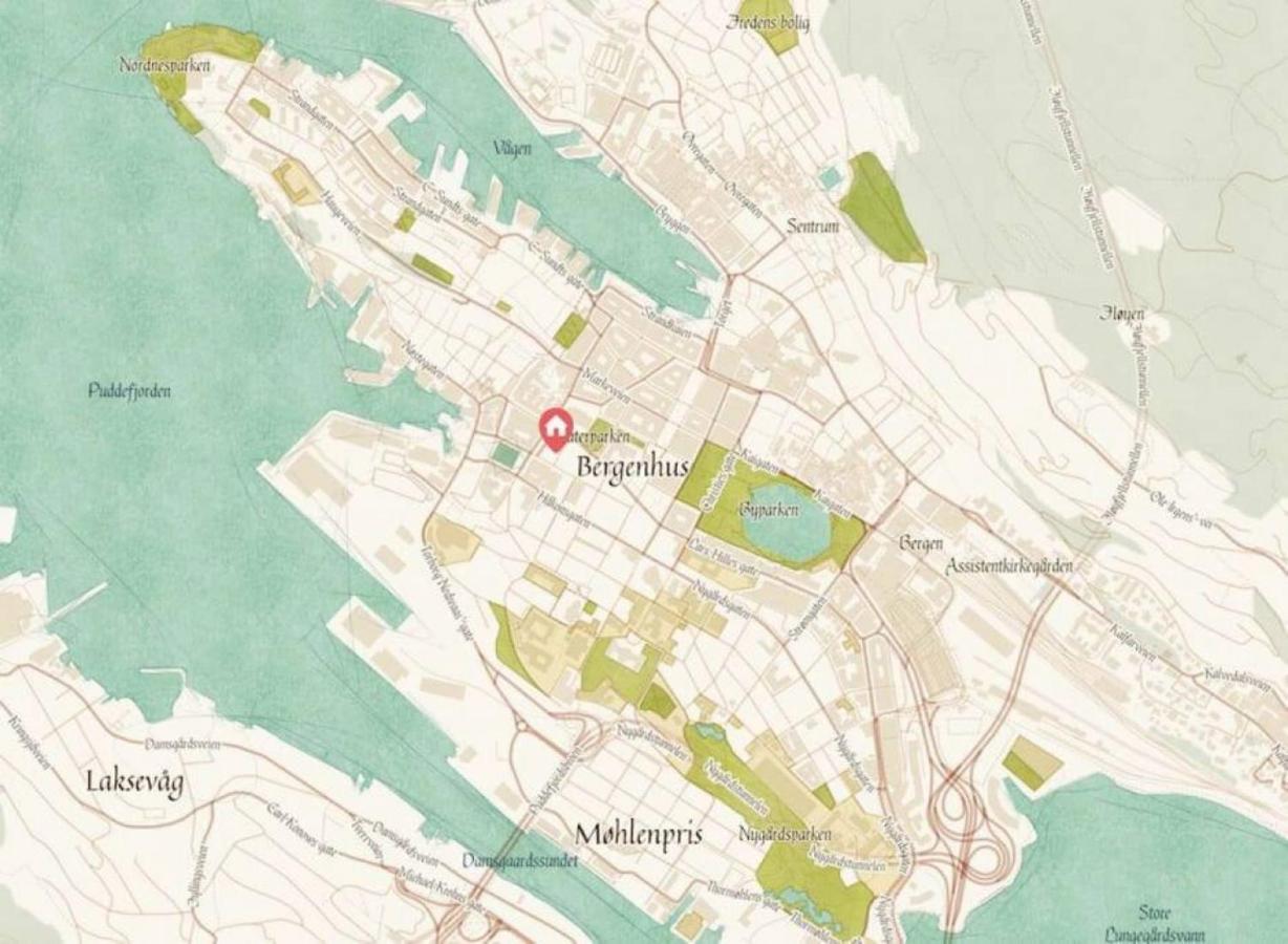 Dinbnb I Historical Two-floor With Rooftop Panorama I 1645 Heritage Apartamento Bergen