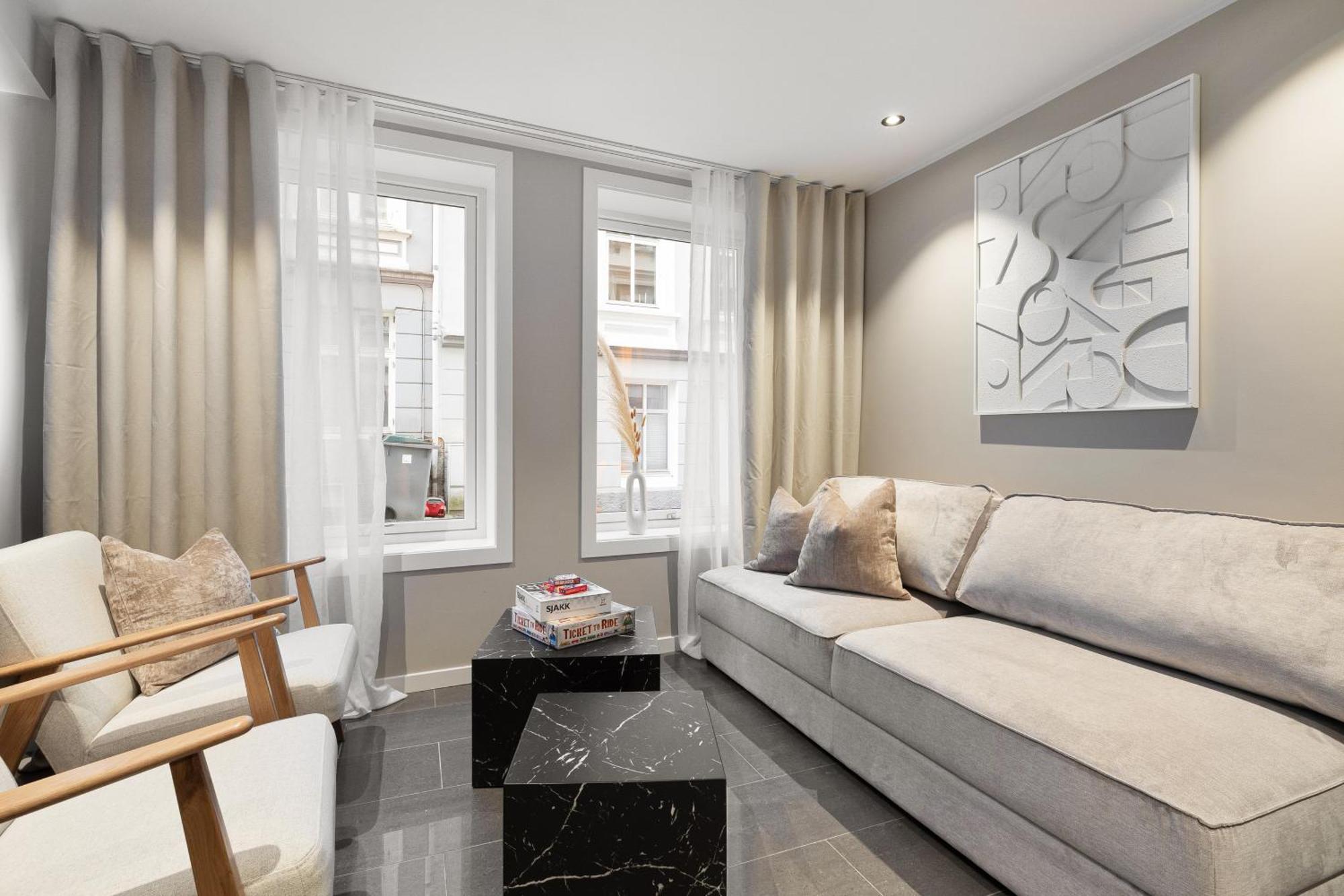 Apartment Renovated Jan 24 - Queen Beds - Behind Bryggen Bergen