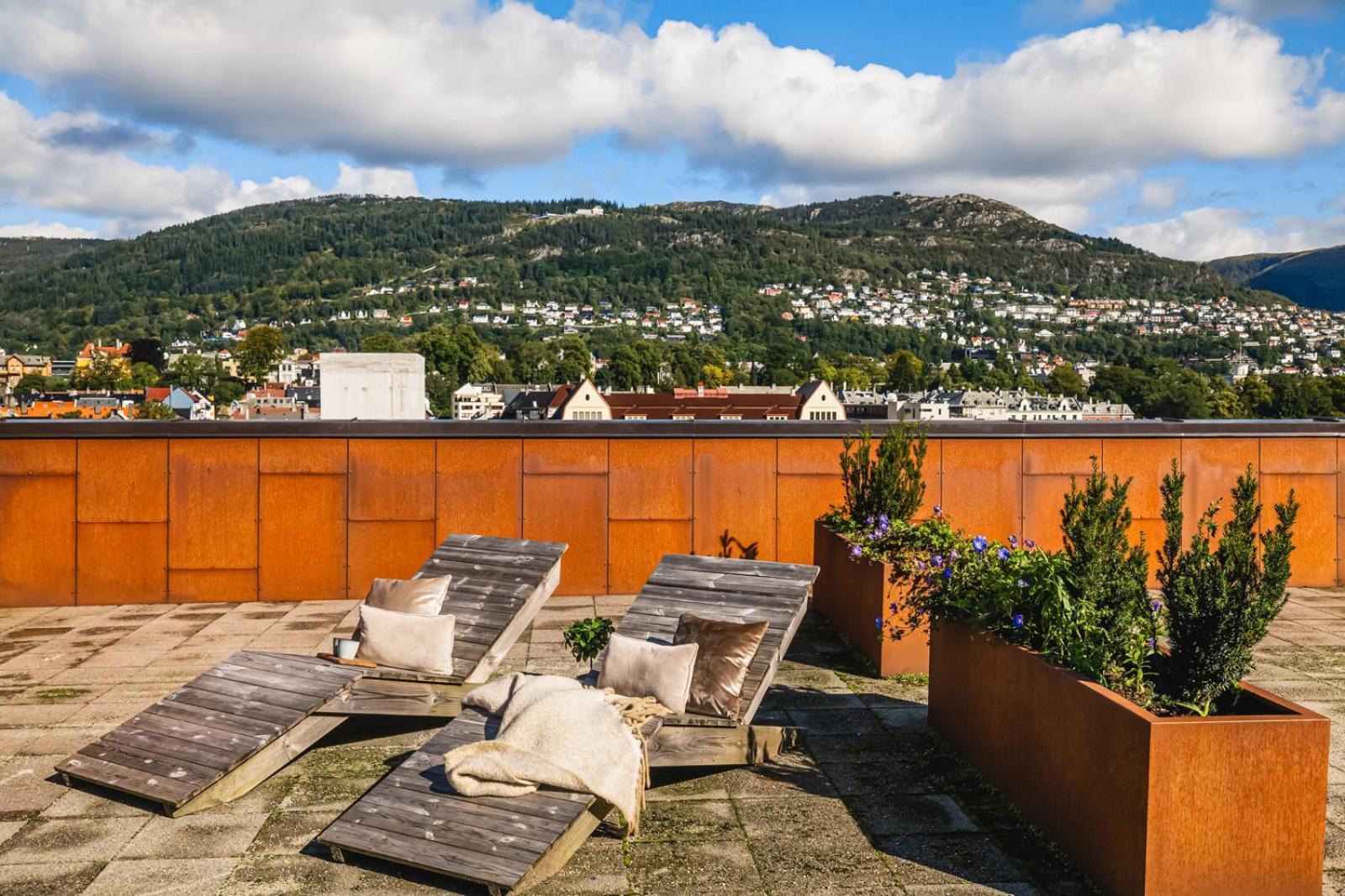 I Topp Etasje Med Flott Stor Felles Takterrasse Appartement