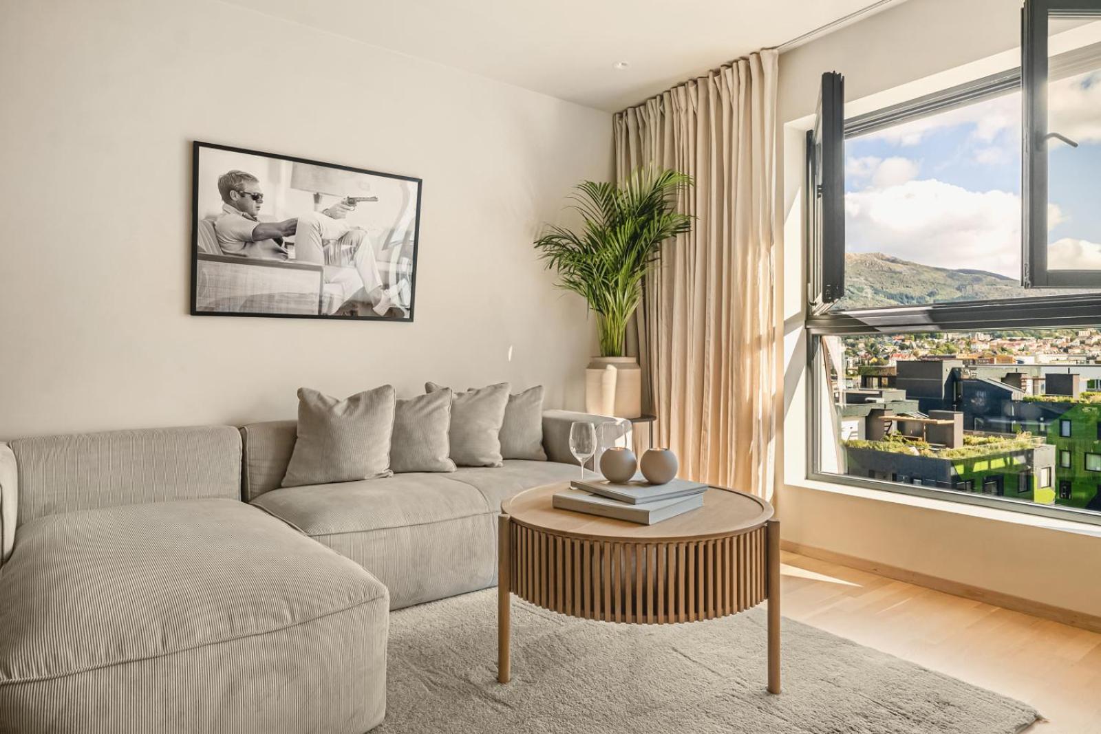 I Topp Etasje Med Flott Stor Felles Takterrasse Bergen