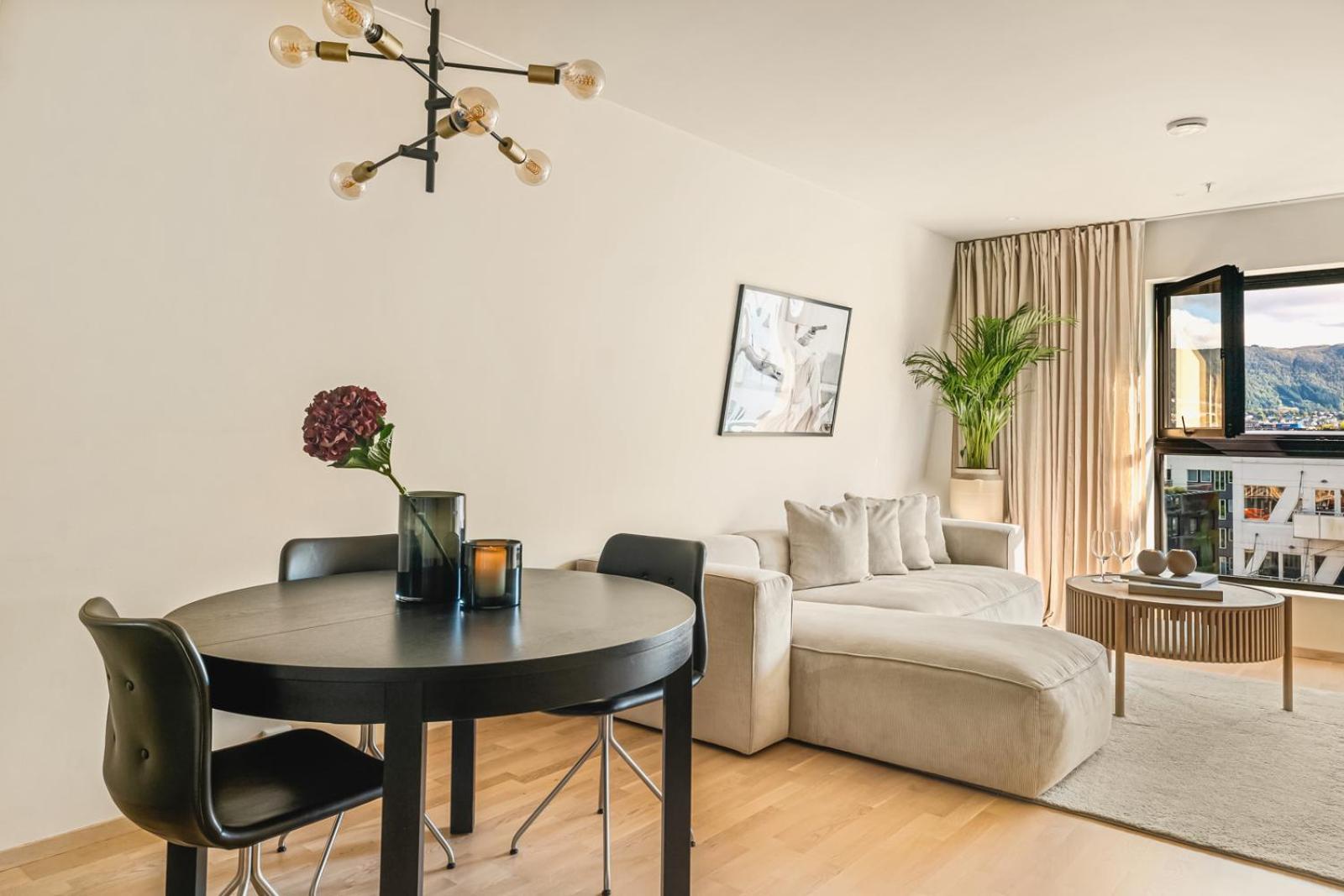 Apartment I Topp Etasje Med Flott Stor Felles Takterrasse Bergen