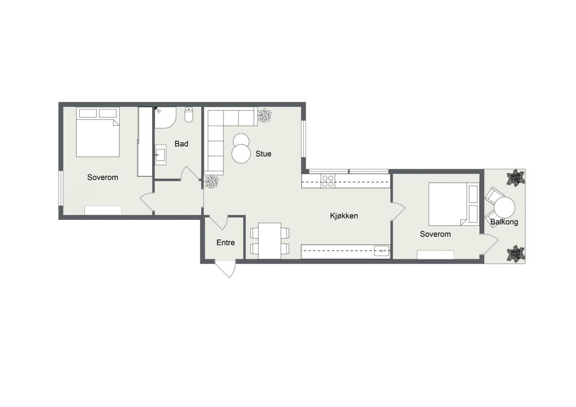 Bak Bryggen, Moderne Leilighet 2 Soverom Med Balkong Apartment