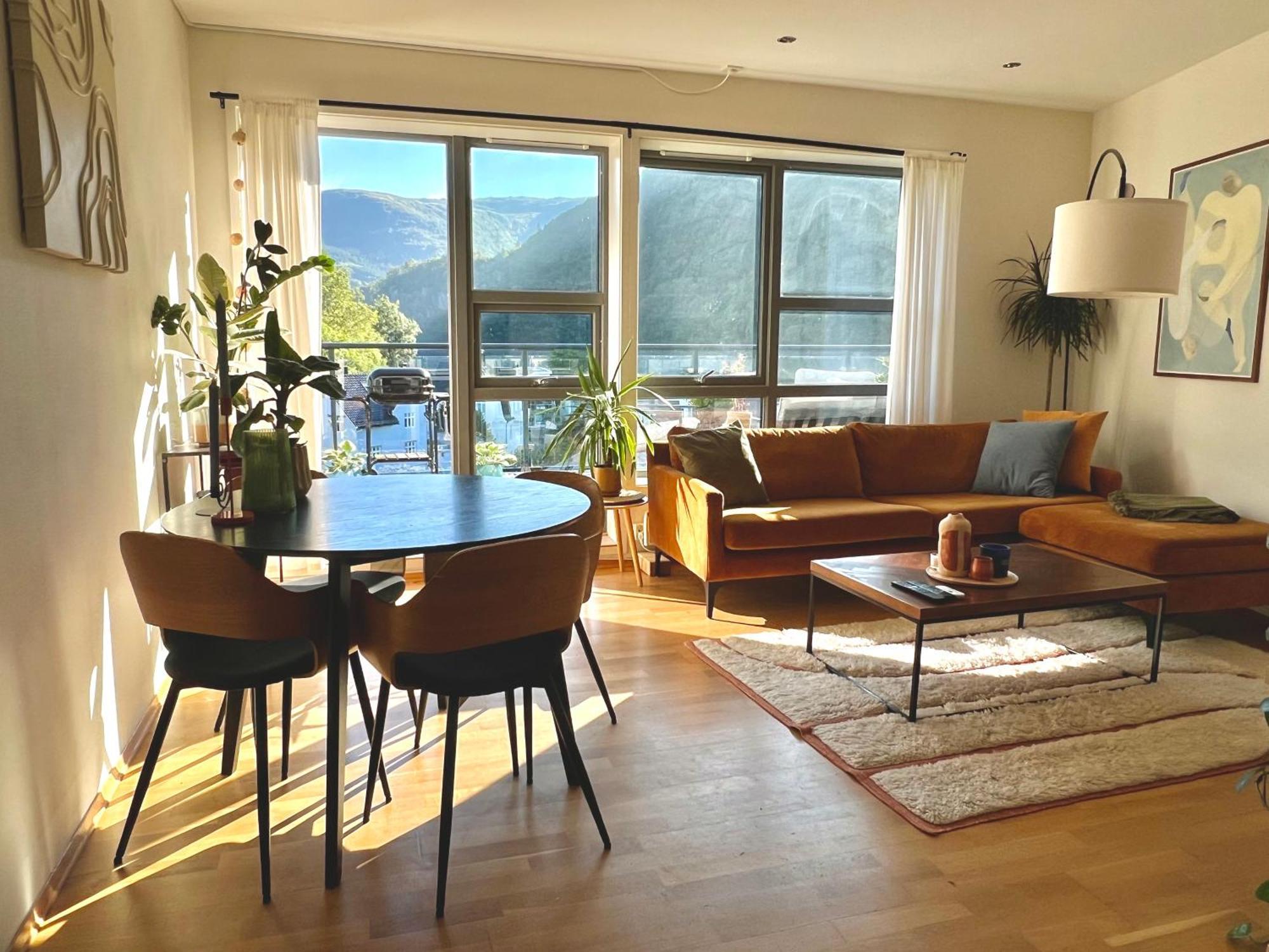 Floor With Mountain View, Terrace 22sqm, Free Parking Bergen