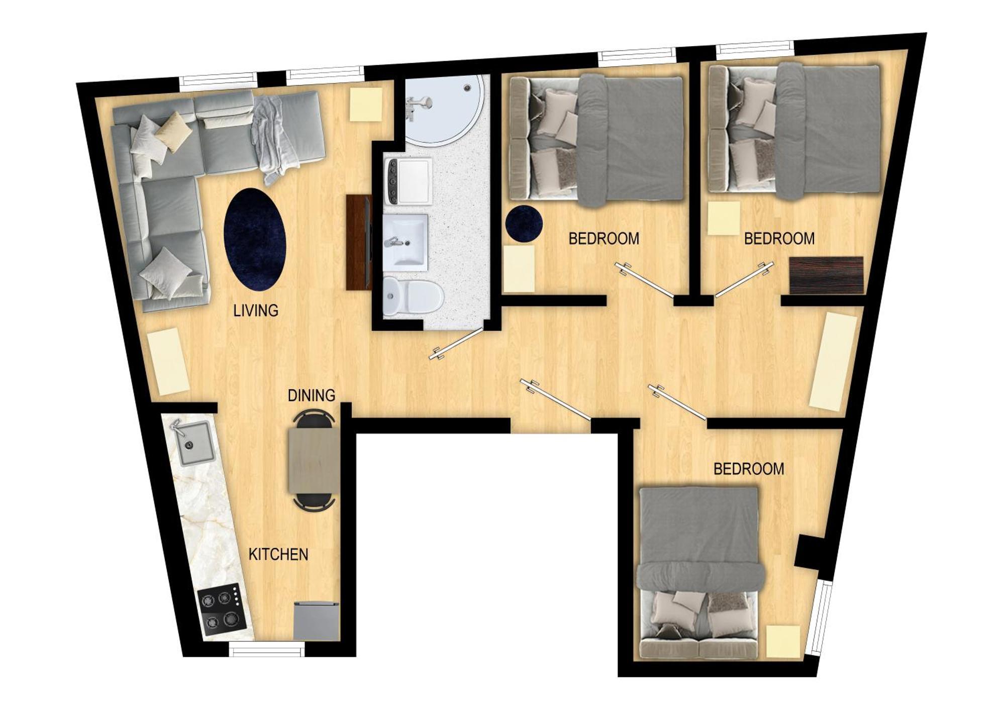 Family Friendly 3br - Fast Wi-fi - Behind Bryggen Apartment Bergen