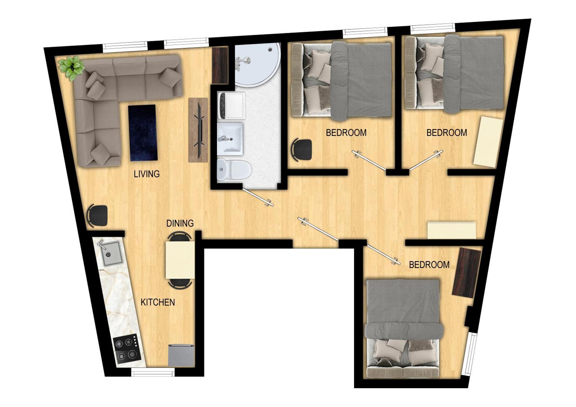 Family Friendly 3br - Quiet Area - Behind Bryggen Apartment Bergen