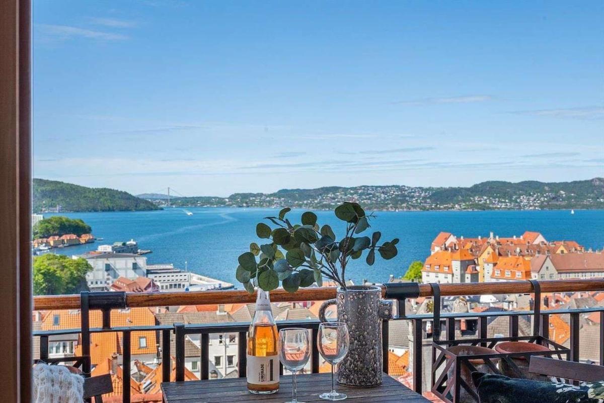 Bergensleilighet, Privat Balkong, Topp Utsikt Apartment