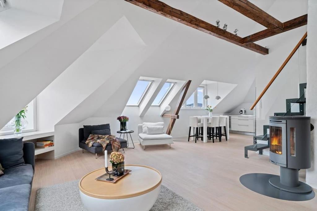 Nydelig Toppleilighet Med Terrasse Midt I Sentrum Apartment